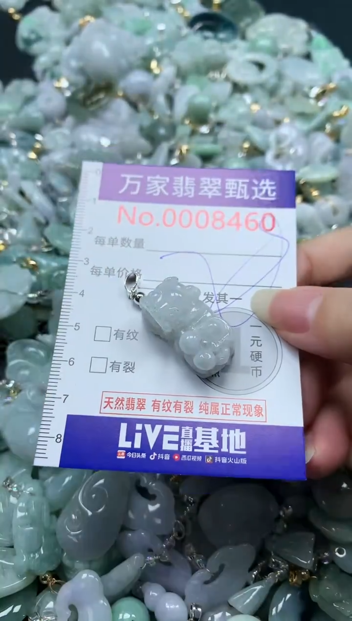 吊坠(不含链)未镶嵌翡翠8460