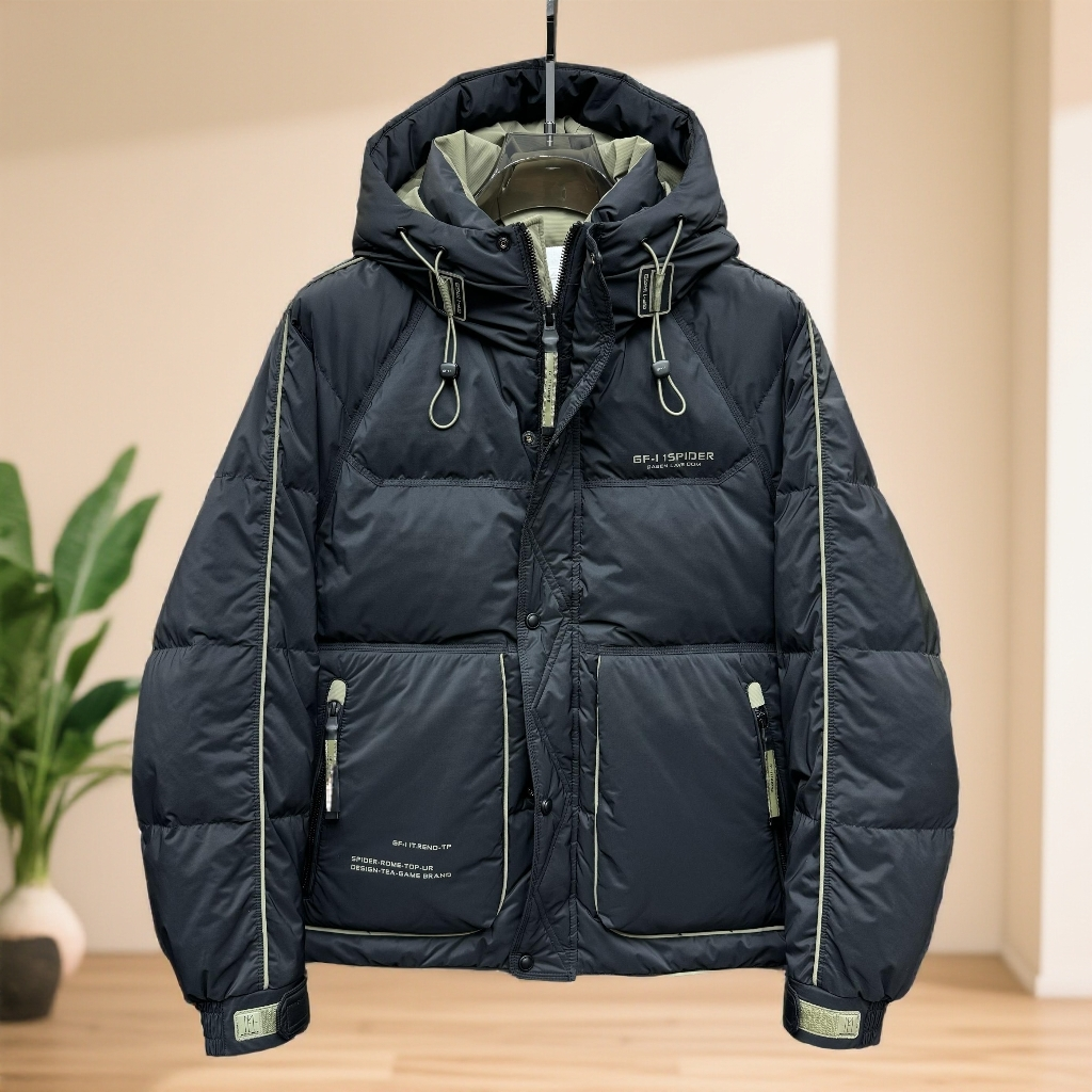 秋冬季新款羽绒服男款爆款2025新款正品男士酷帅高端保暖连帽男装