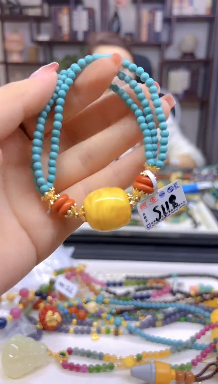 【闪购商品】蜜蜡手链未镶嵌DIY款S118