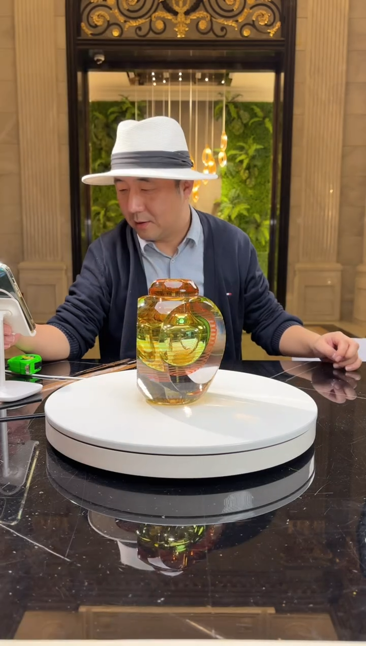 【闪购商品】摆件AJ06521艺术琉璃香薰瓶