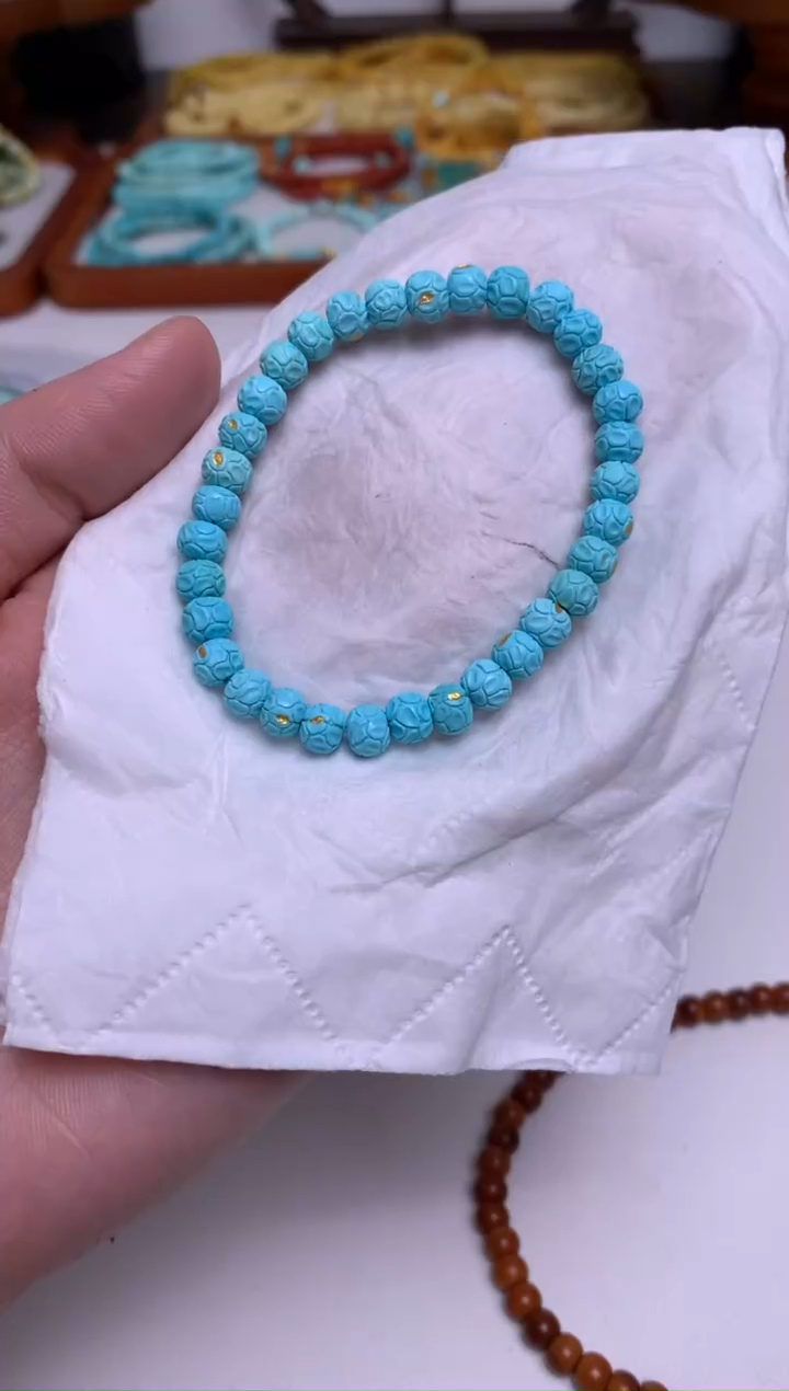 未镶嵌绿松石手链闪购7