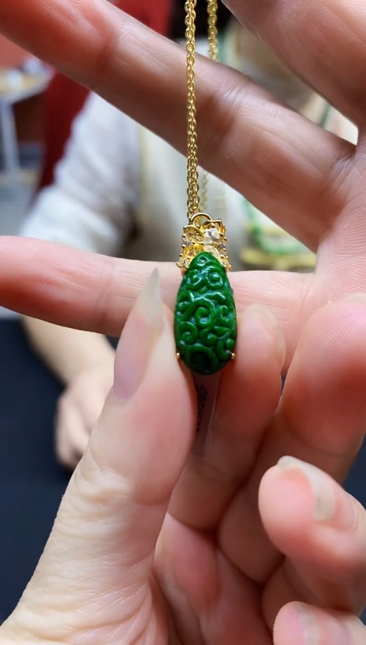 颈饰未镶嵌翡翠翡翠吊坠