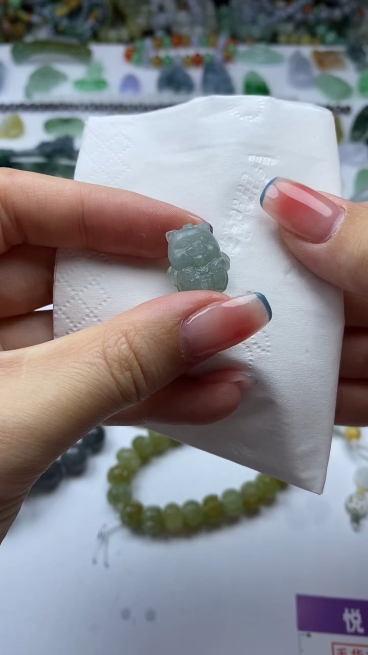 未镶嵌定制翡翠毛货定制不退不换