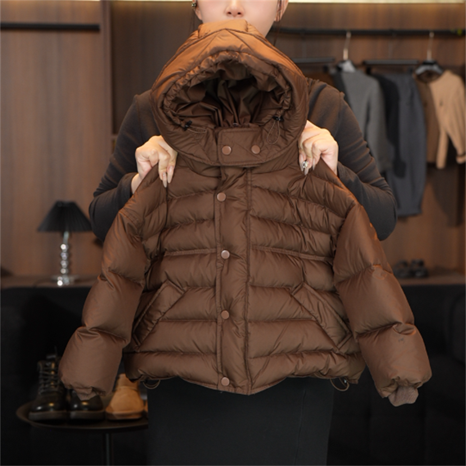 【森叔Kids专属】2025款儿童韩版时尚双倍充绒加厚连帽白鸭绒羽绒服