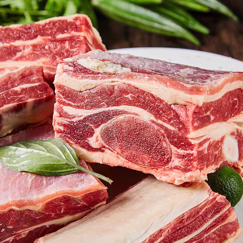 【拍3斤送2斤】清真草原甄选牛肋排新鲜适合卤炖顺丰包邮