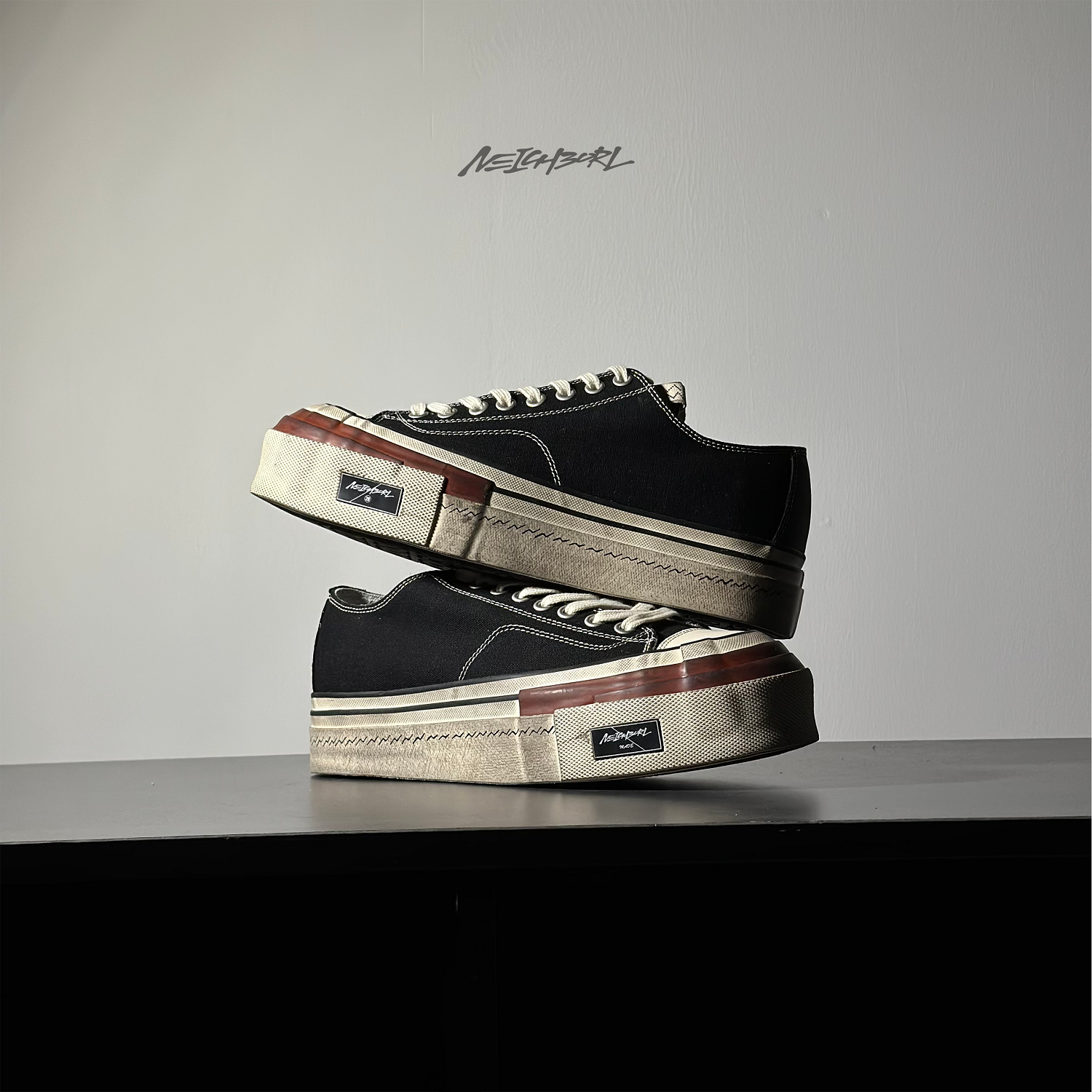 【红帐篷】NEIGHBORL钊叔制做旧复古牛仔帆布鞋男女休闲鞋