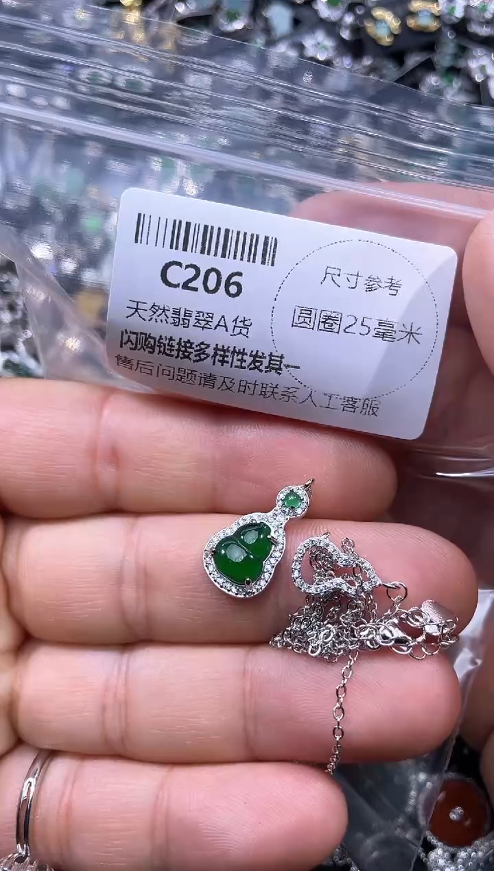 【闪购商品】翡翠颈饰未镶嵌C206项链