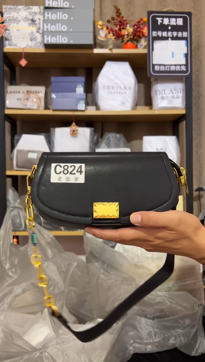 小牛剖层皮革老张家女包824