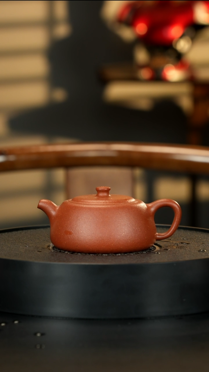 【闪购商品】紫砂茶壶精挑24目满砂红降坡唐门井栏