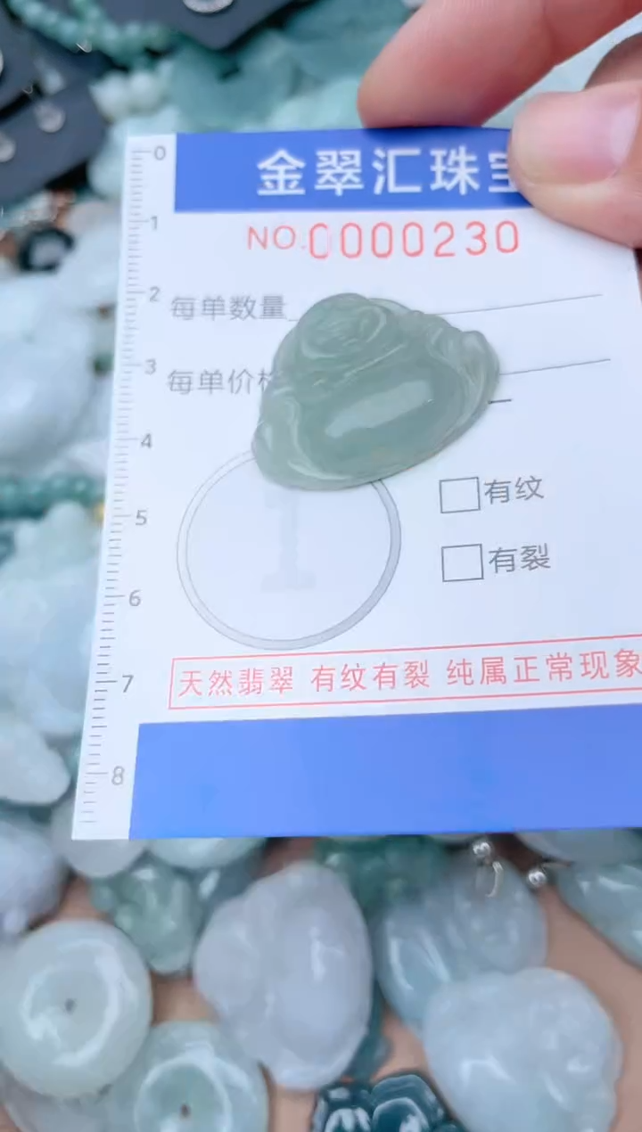 翡翠未镶嵌颈饰230