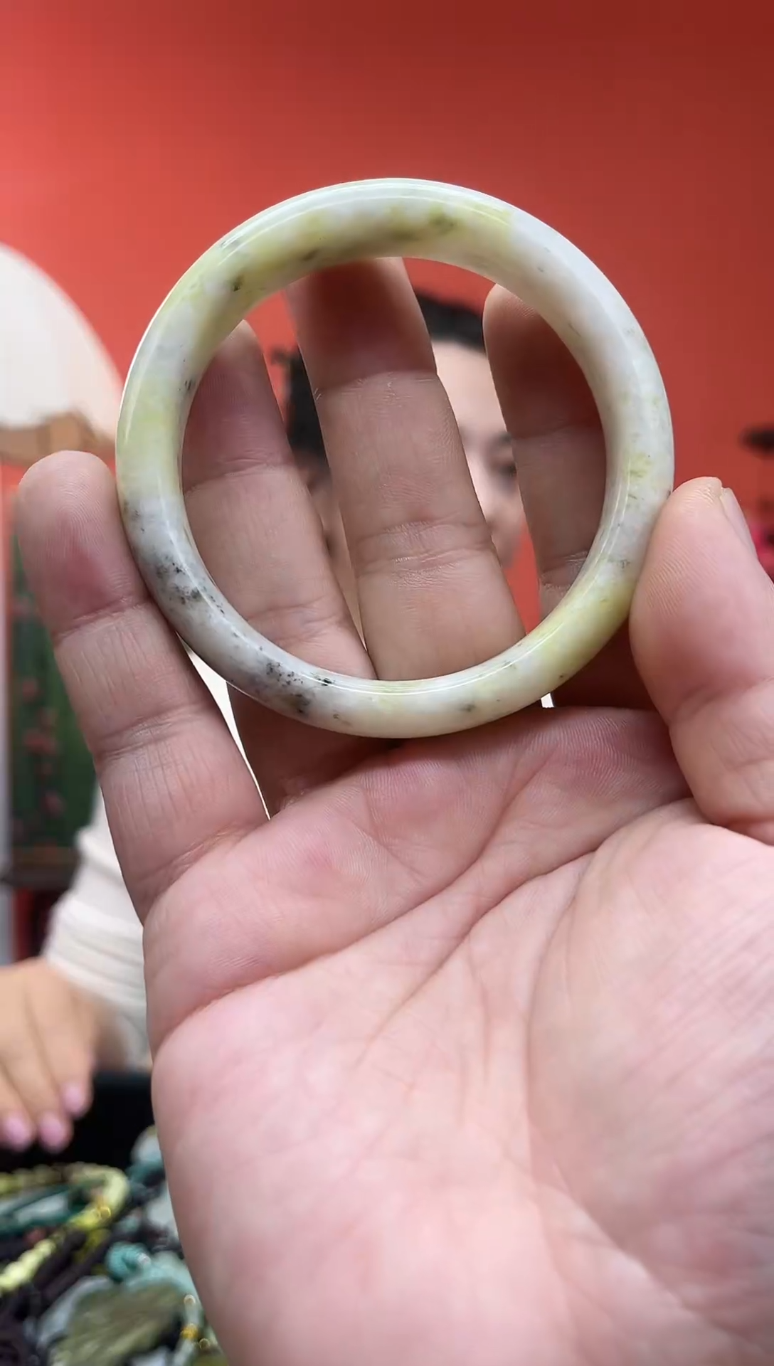 未镶嵌岫玉吊坠我**家·