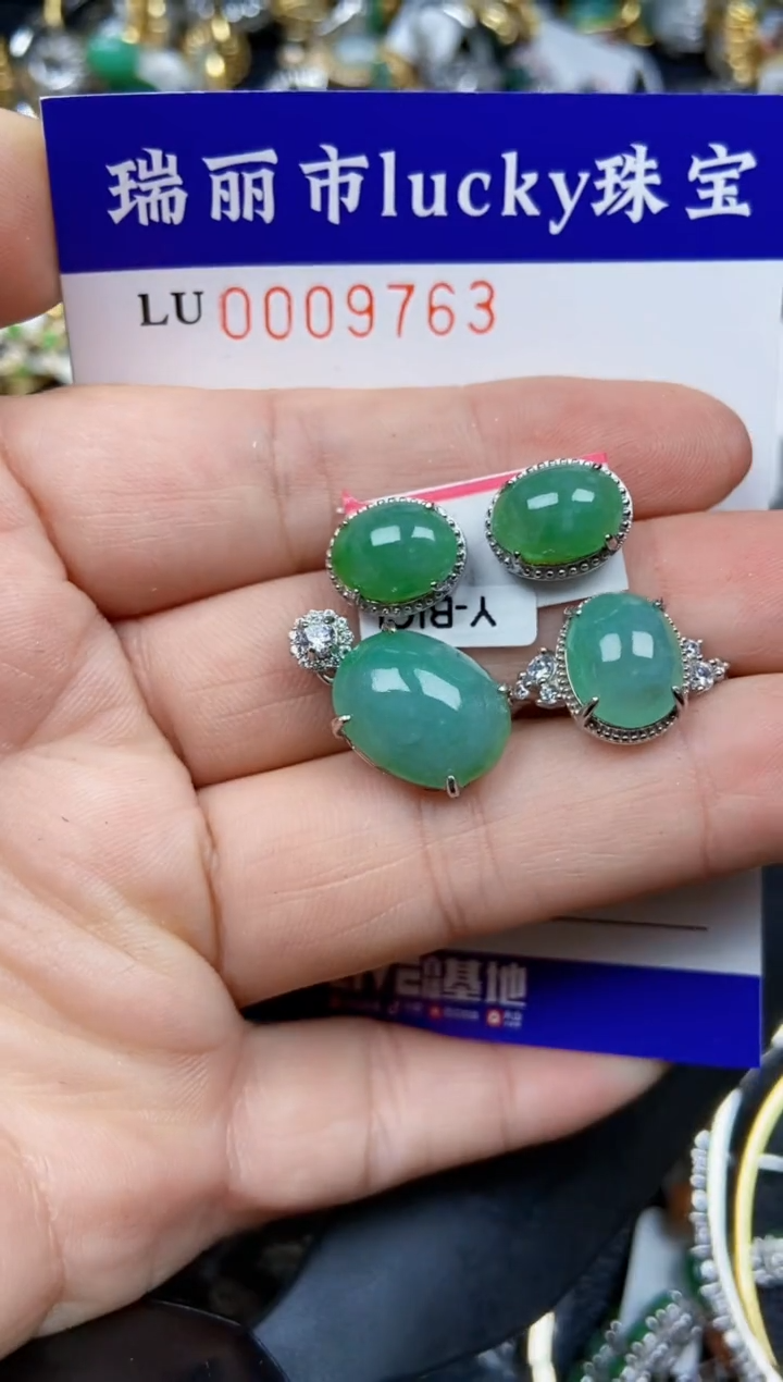 【闪购商品】翡翠颈饰银S925镶嵌9763