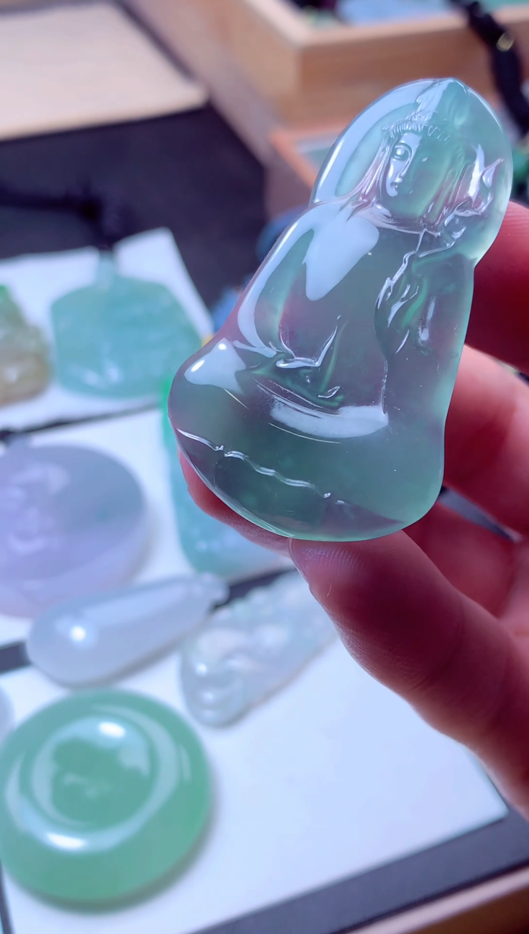 颈饰未镶嵌翡翠天然A货翡翠