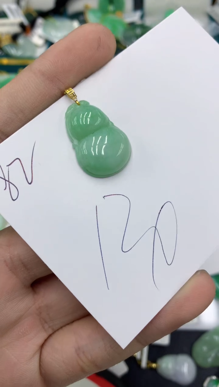 【闪购商品】翡翠颈饰18K金镶嵌号链接1111111