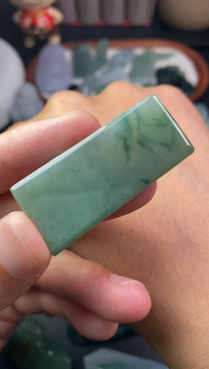 定制翡翠未镶嵌翡翠片料定制未镶嵌4.17-8