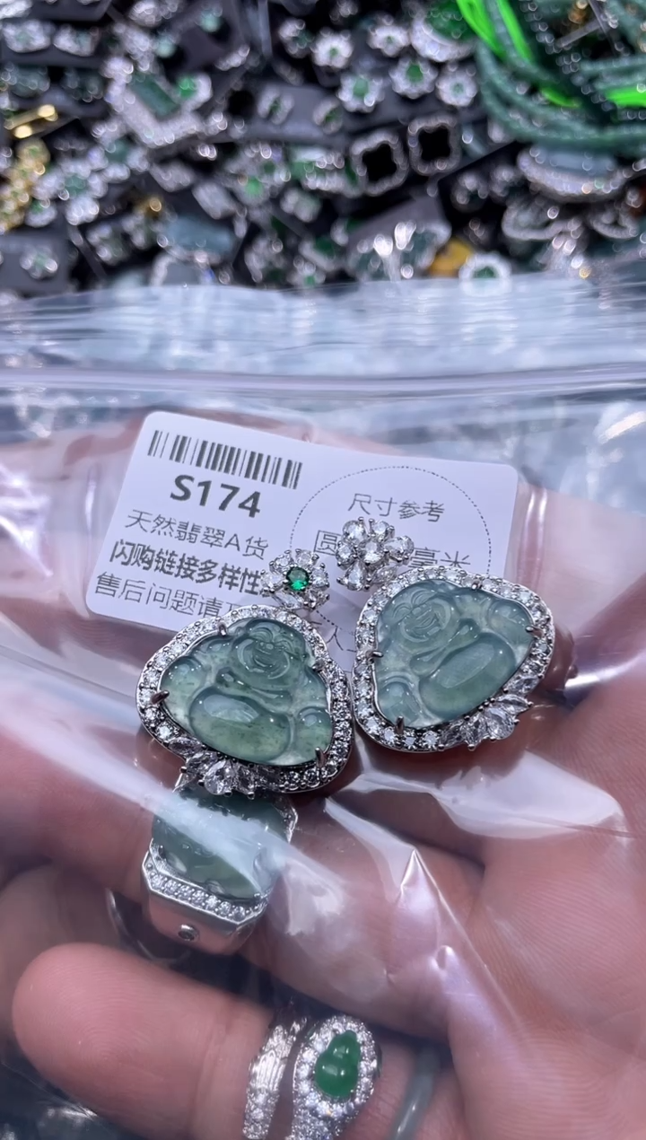 【闪购商品】翡翠颈饰未镶嵌S174多样性发其一