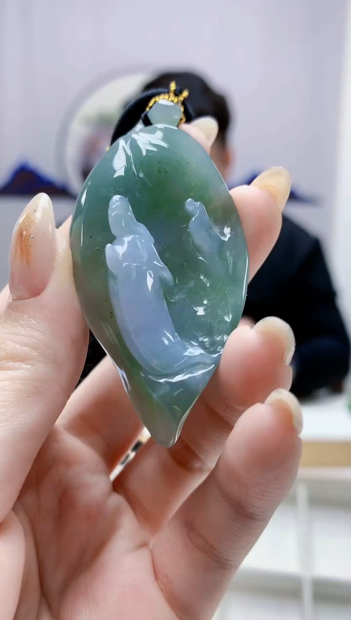 未镶嵌定制翡翠5060jw-毛货挂件114