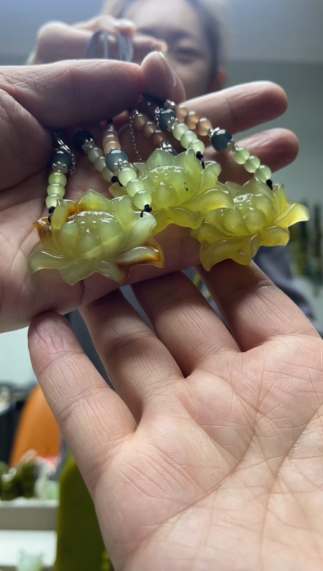 未镶嵌岫玉颈饰多样性发货 拍一发一