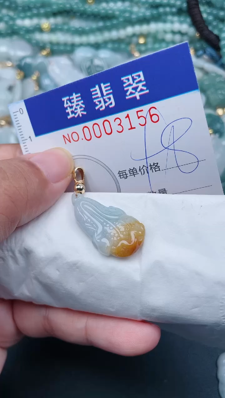 翡翠未镶嵌颈饰.0003156