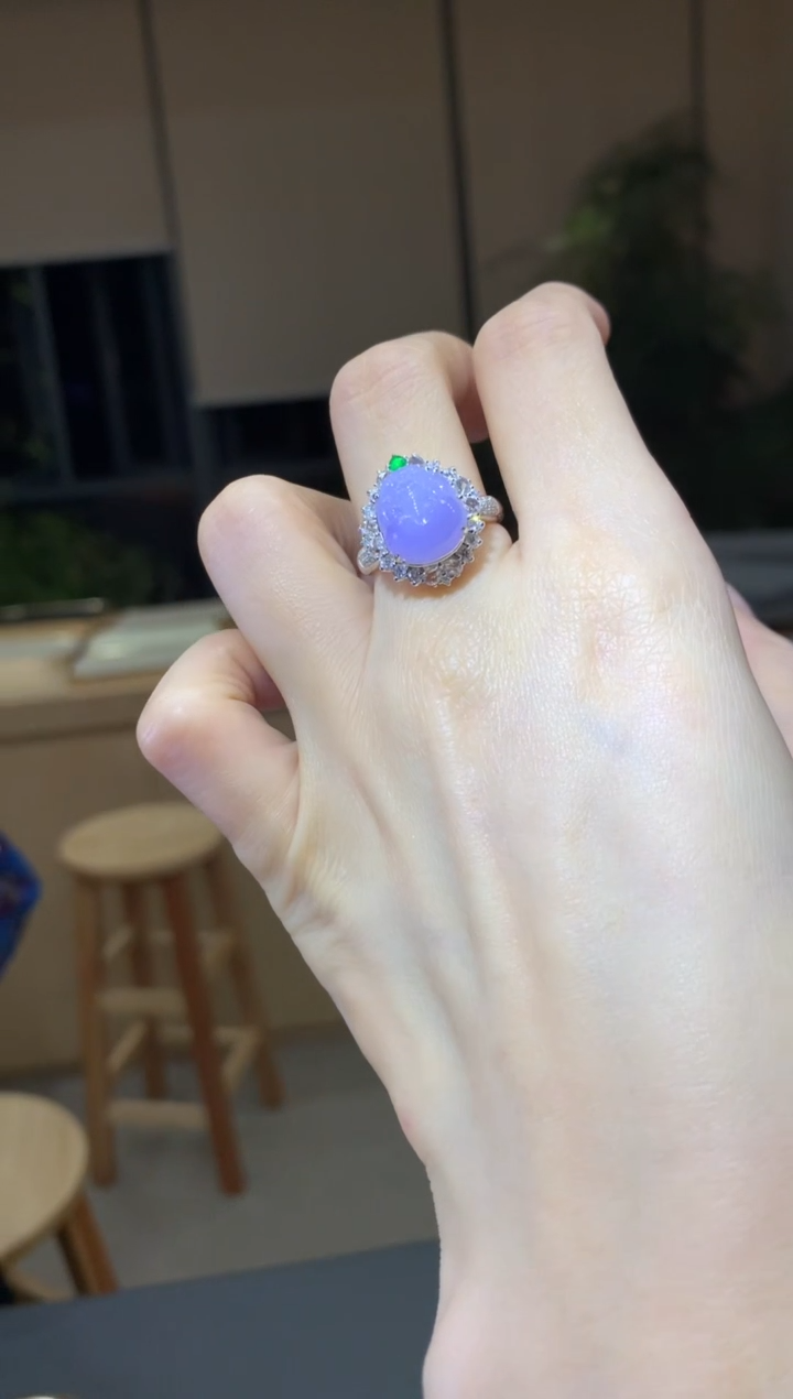 【闪购商品】翡翠戒指18K金镶嵌|不退不换