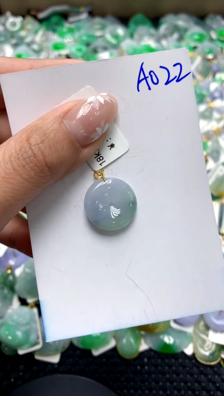 【闪购商品】翡翠颈饰18K金镶嵌1111111111111111111