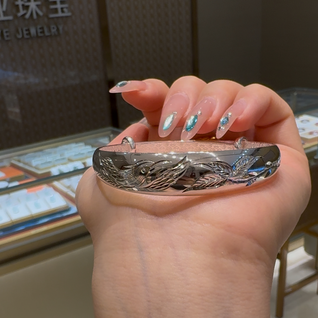 足银手镯 41.2克 妈妈足银手镯