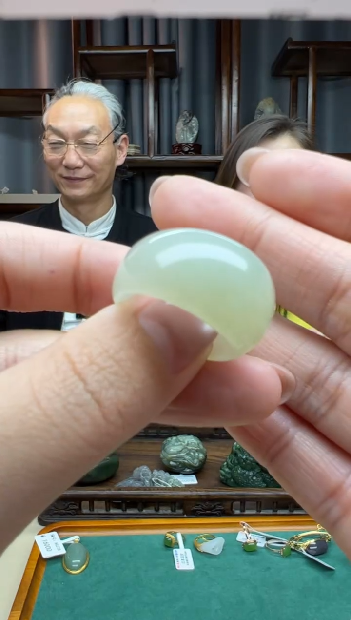 【闪购商品】和田玉颈饰未镶嵌戒圈  内径19.2