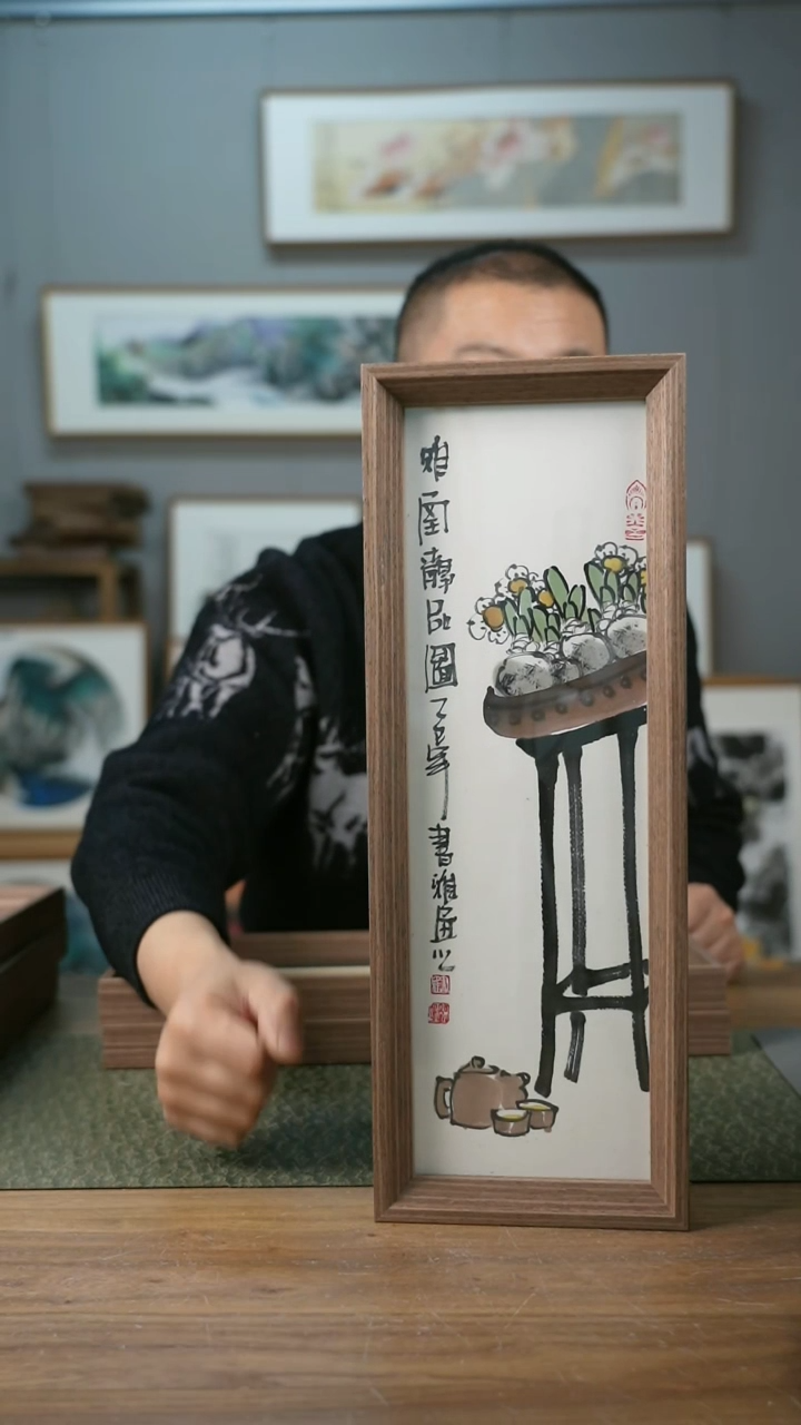 【闪购商品】书法手书/绘同款作品-协会会员老师带框作品