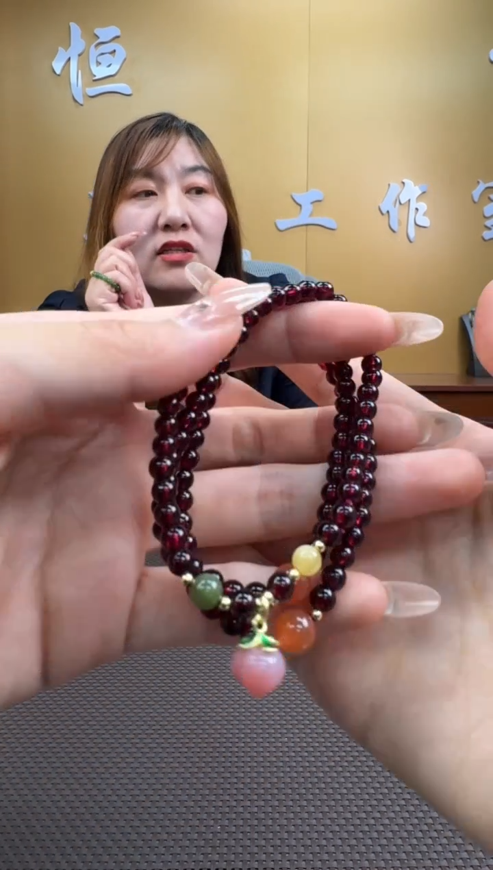 【闪购商品】石榴石手串未镶嵌5mm