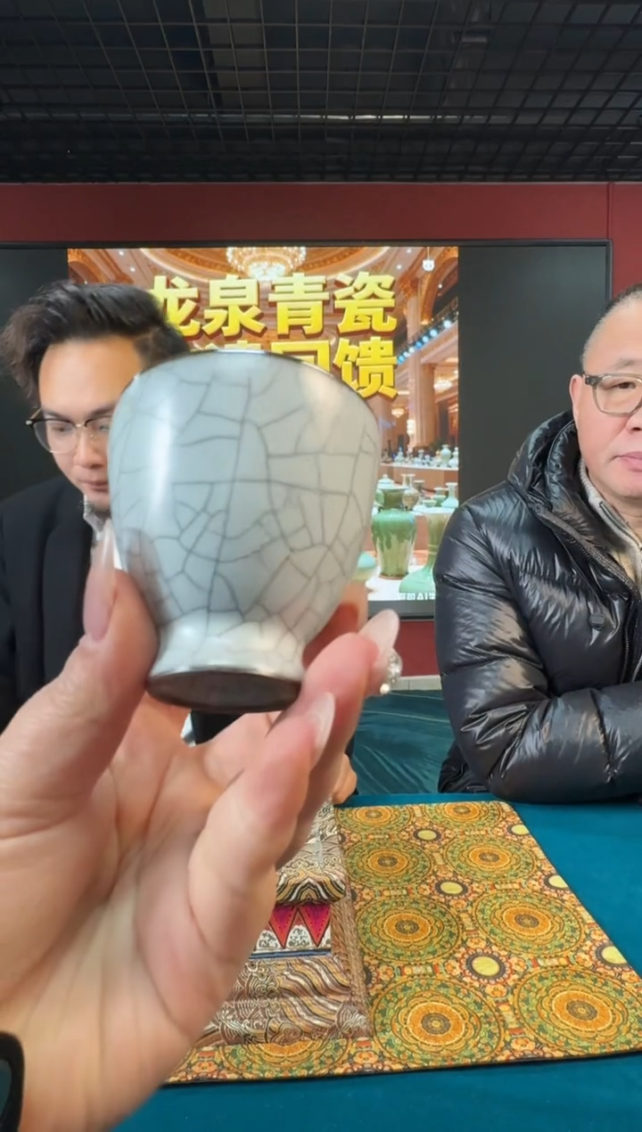 摆件陶龙泉青瓷-流水34