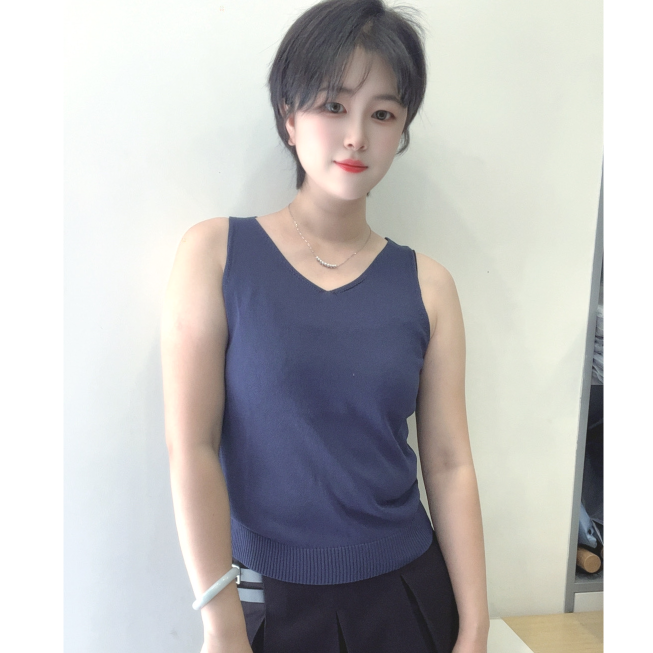 女装针织背心无袖上衣新款