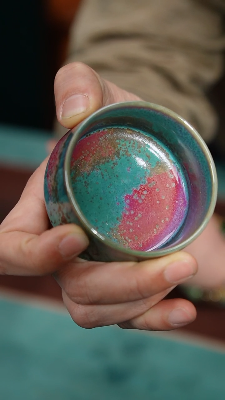 【闪购商品】205-1梯形杯（炉钧釉）