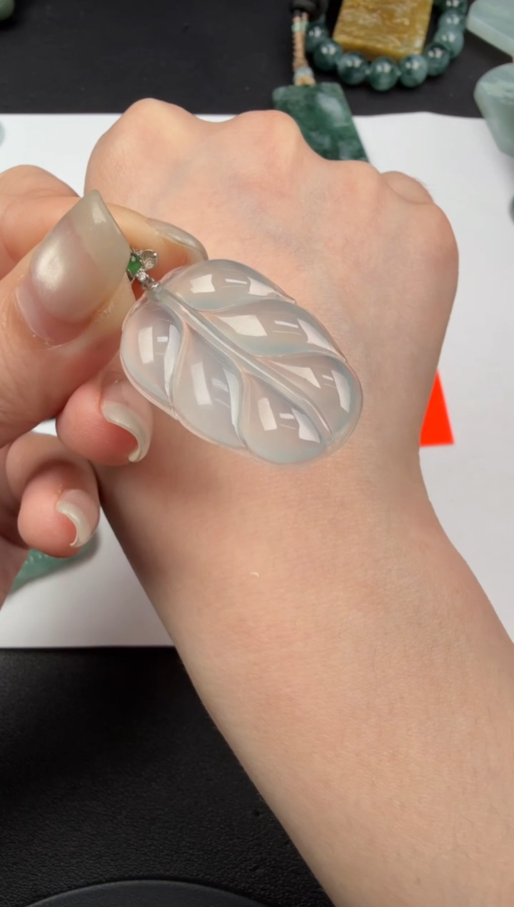 吊坠(不含链)18K金镶嵌翡翠翡翠饰品-205