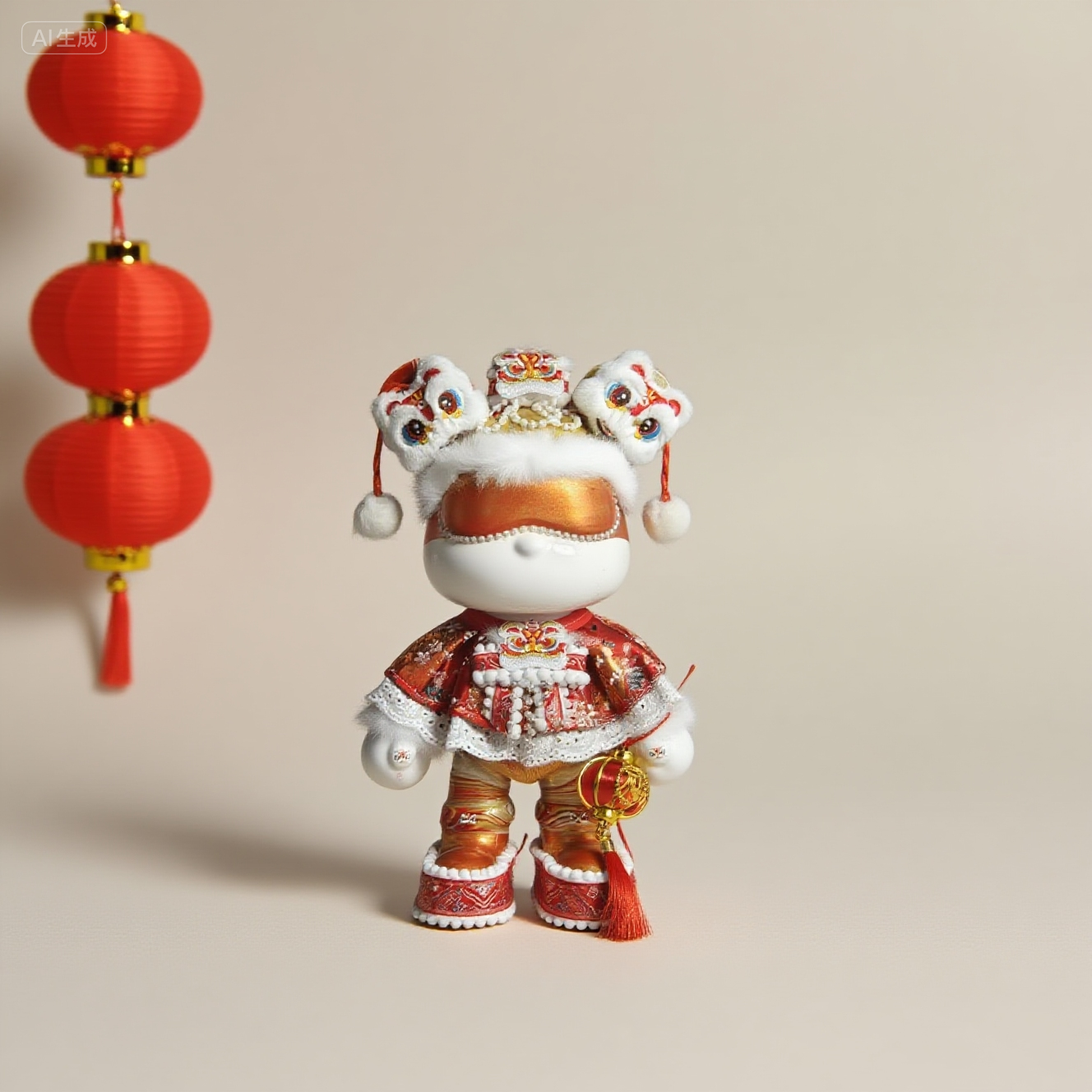 新新潮玩  贺岁灯笼    32厘米创意潮玩大号手工十二摆件潮流摆件