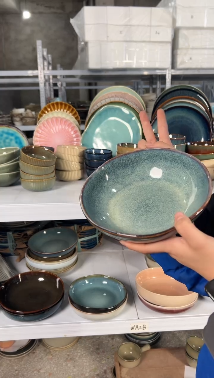 陶瓷外贸尾货瑕疵满20包邮X2 菜碗两只