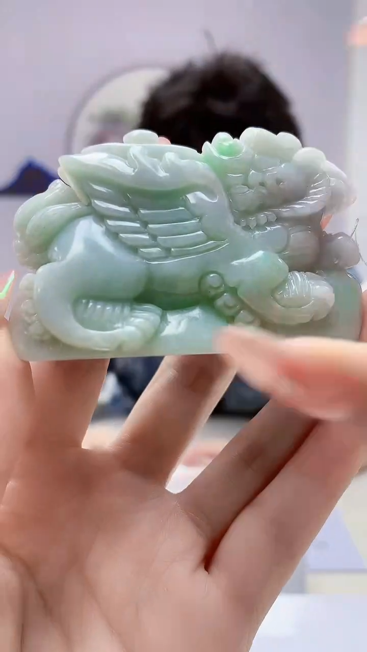 【闪购商品】定制翡翠未镶嵌4688DD-毛货挂件23