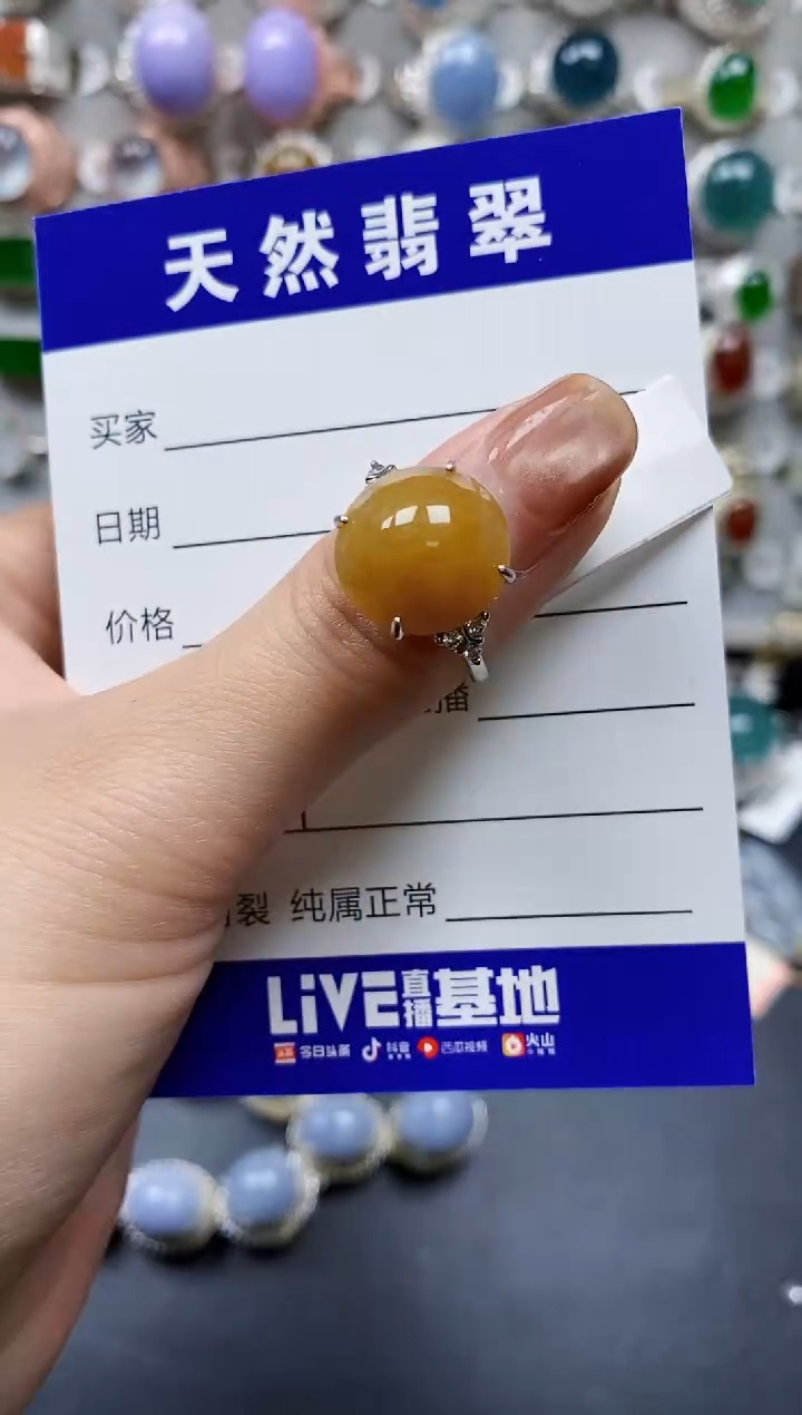 【闪购商品】翡翠戒指银S925镶嵌0094