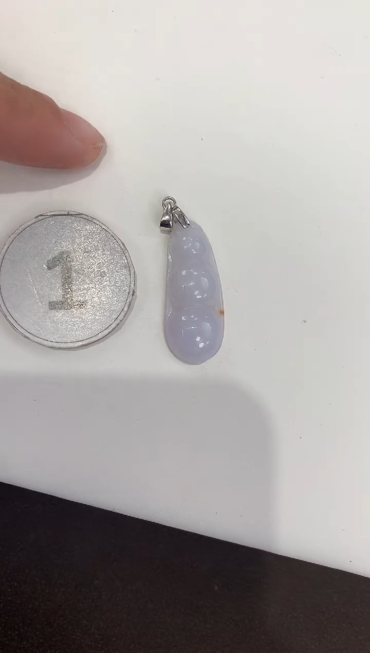 颈饰银S925镶嵌翡翠天然缅甸a货翡翠