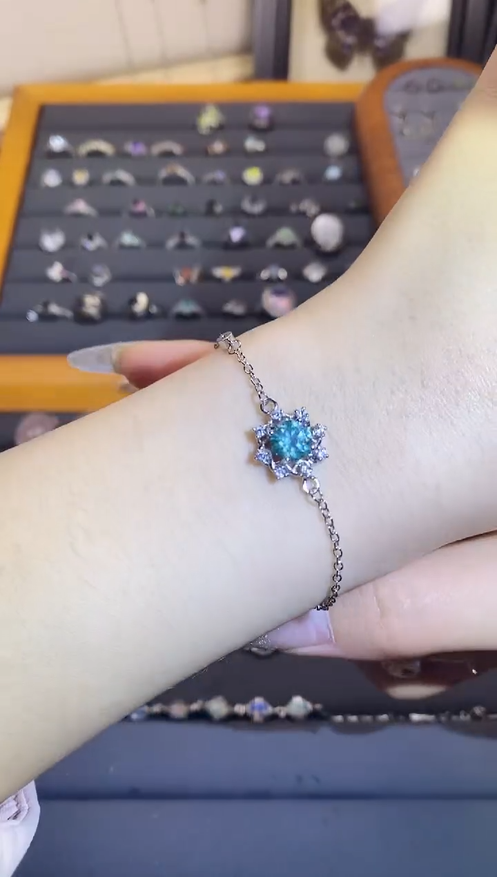 【闪购商品】水晶手链银S925镶嵌       