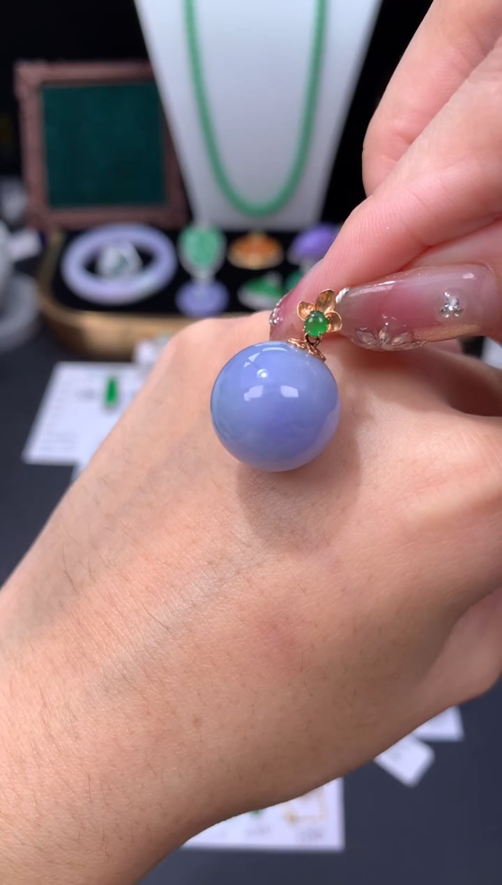 18K金镶嵌定制翡翠48小时鉴赏期 退货不扣服务费