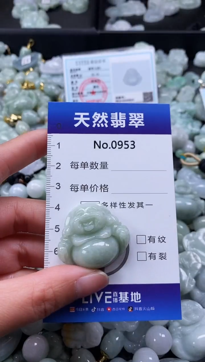 【闪购商品】翡翠颈饰未镶嵌缅甸A货翡翠0953