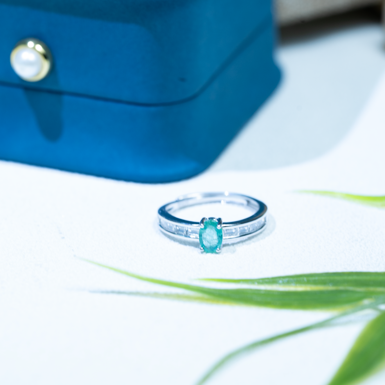 50924-YGCP10祖母绿戒指4*6