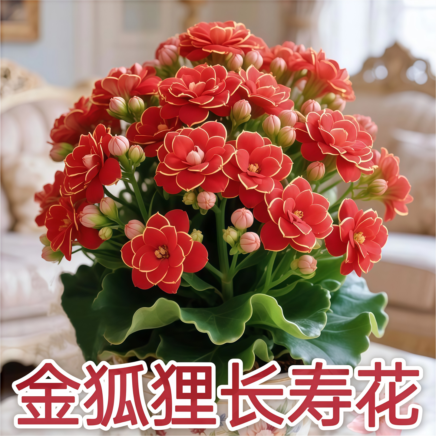 进口稀有长寿花卉金狐狸盆栽大花重瓣开花四季新品花苞室内外花卉