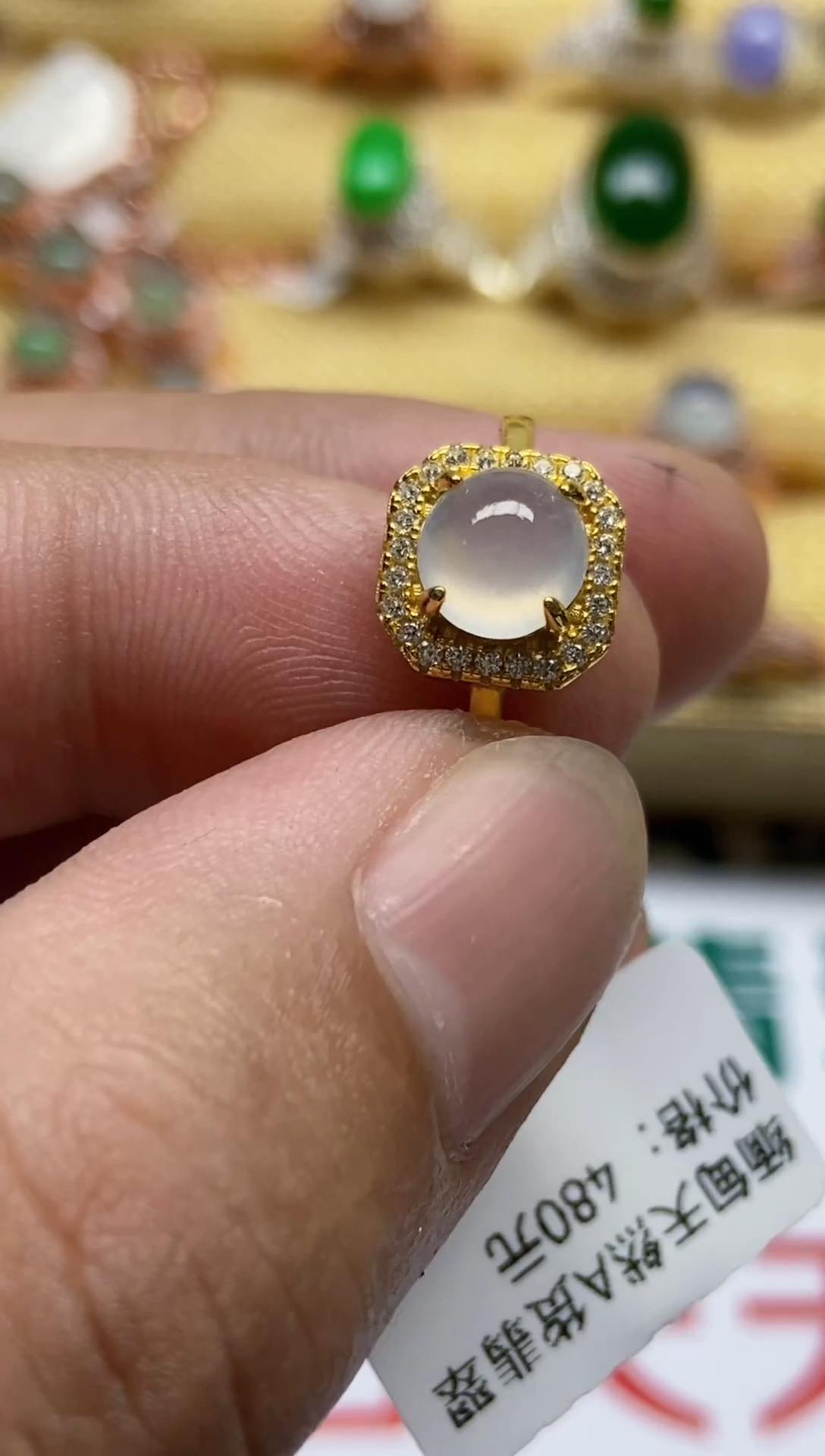 【闪购商品】翡翠戒指银S925镶嵌0000