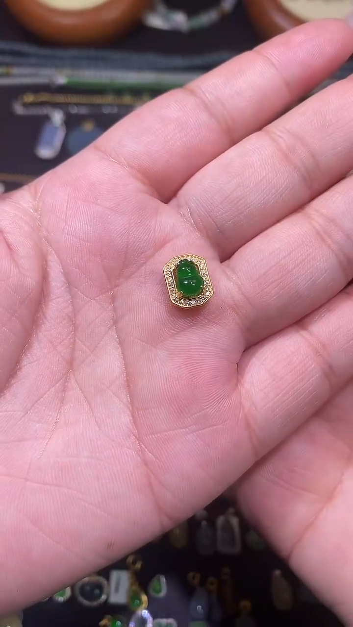 【闪购商品】翡翠吊坠(不含链)银S925镶嵌1