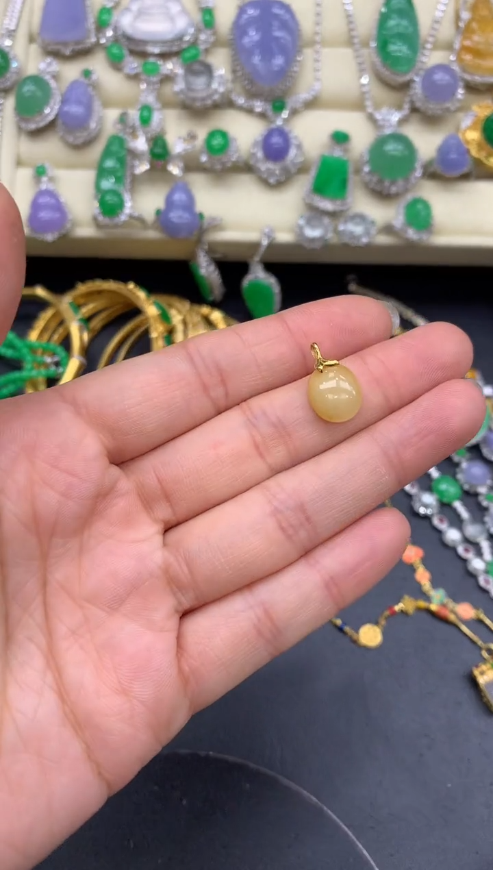 【闪购商品】翡翠颈饰18K金镶嵌75-中国好珍宝