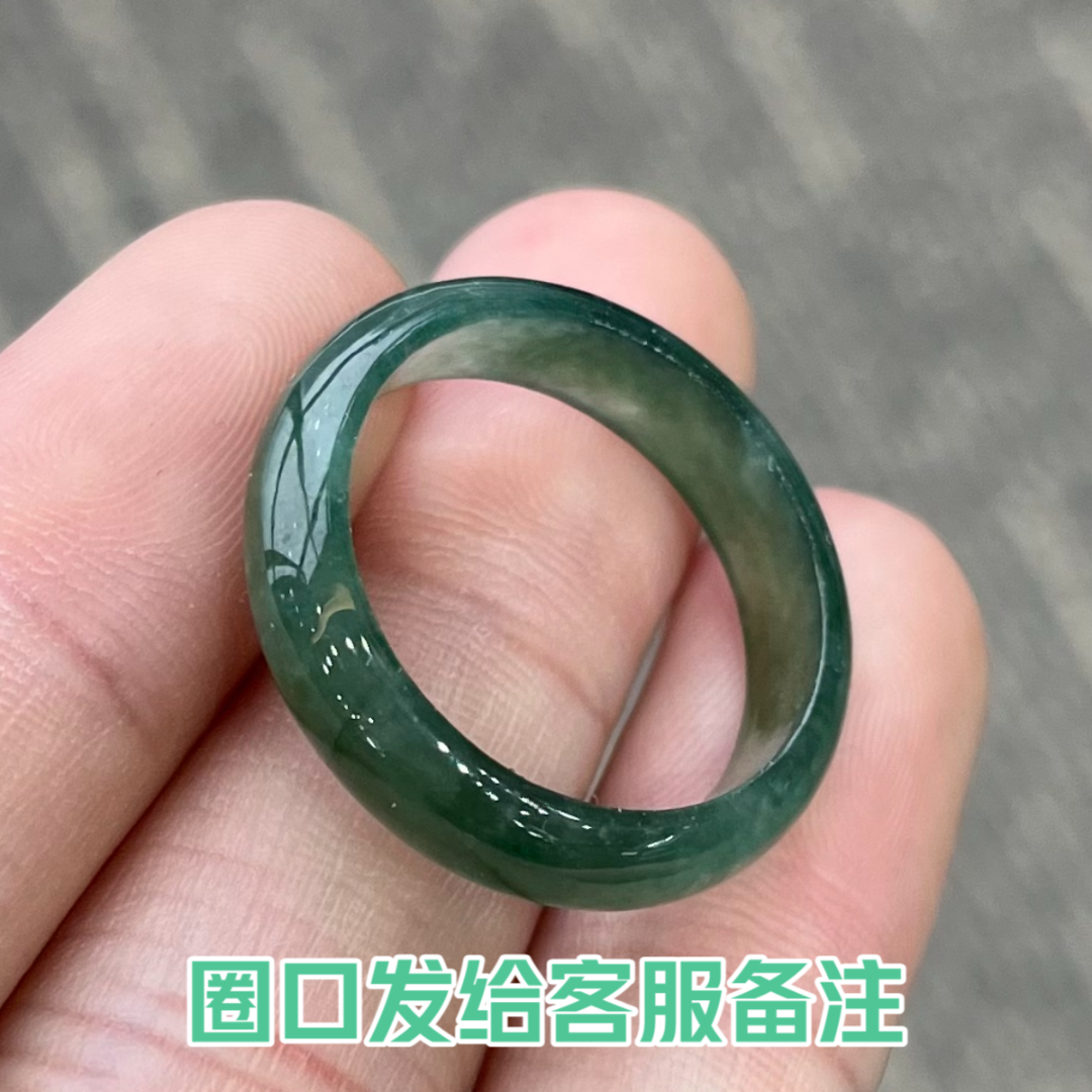 BAQIZHUBAO/八七珠宝天然翡翠特色戒圈 多样性发一件