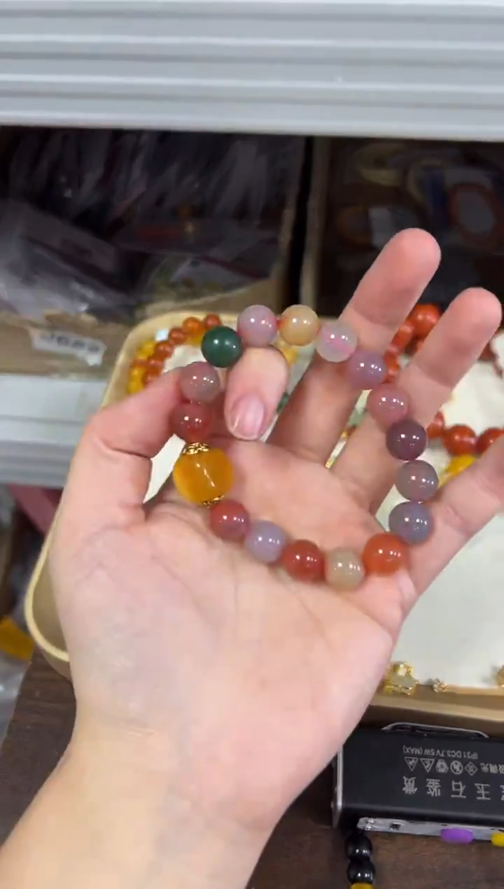 未镶嵌手链玛瑙/玉髓孤品盐源玛瑙设计款手链[197]