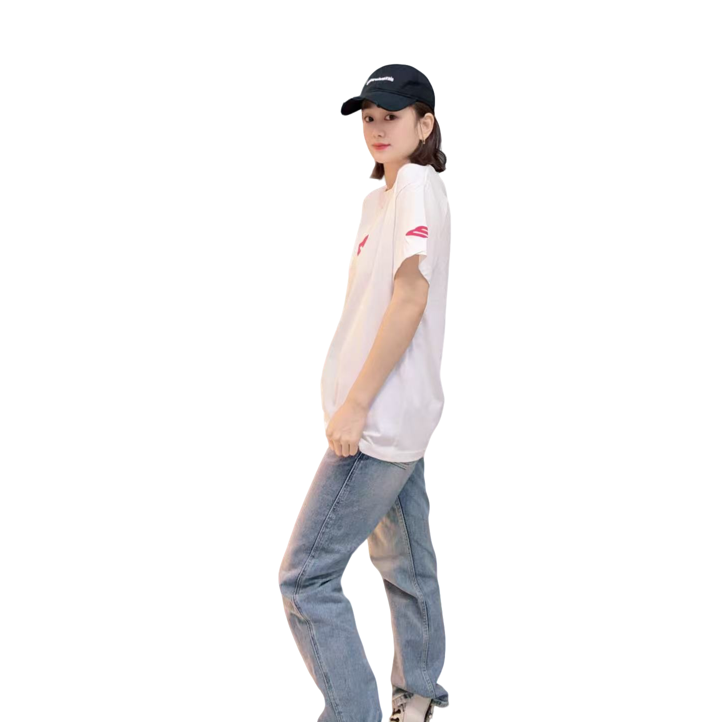 新款M刺绣短袖重磅潮流时尚宽松休闲简约百搭圆领短袖T恤