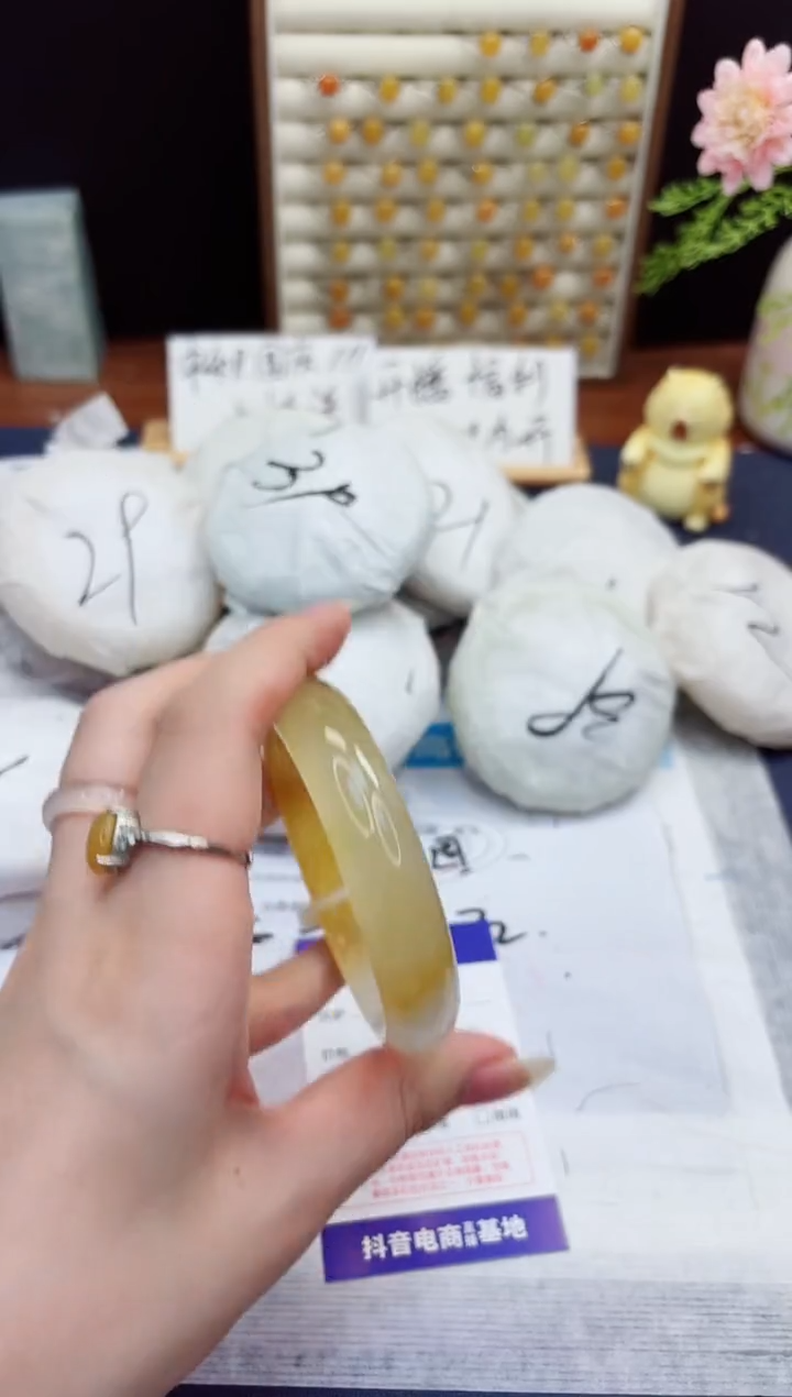 未镶嵌手镯石英质玉300-财气镯-圈口58